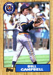 1987 Topps Baseball Cards      674     Bill Campbell